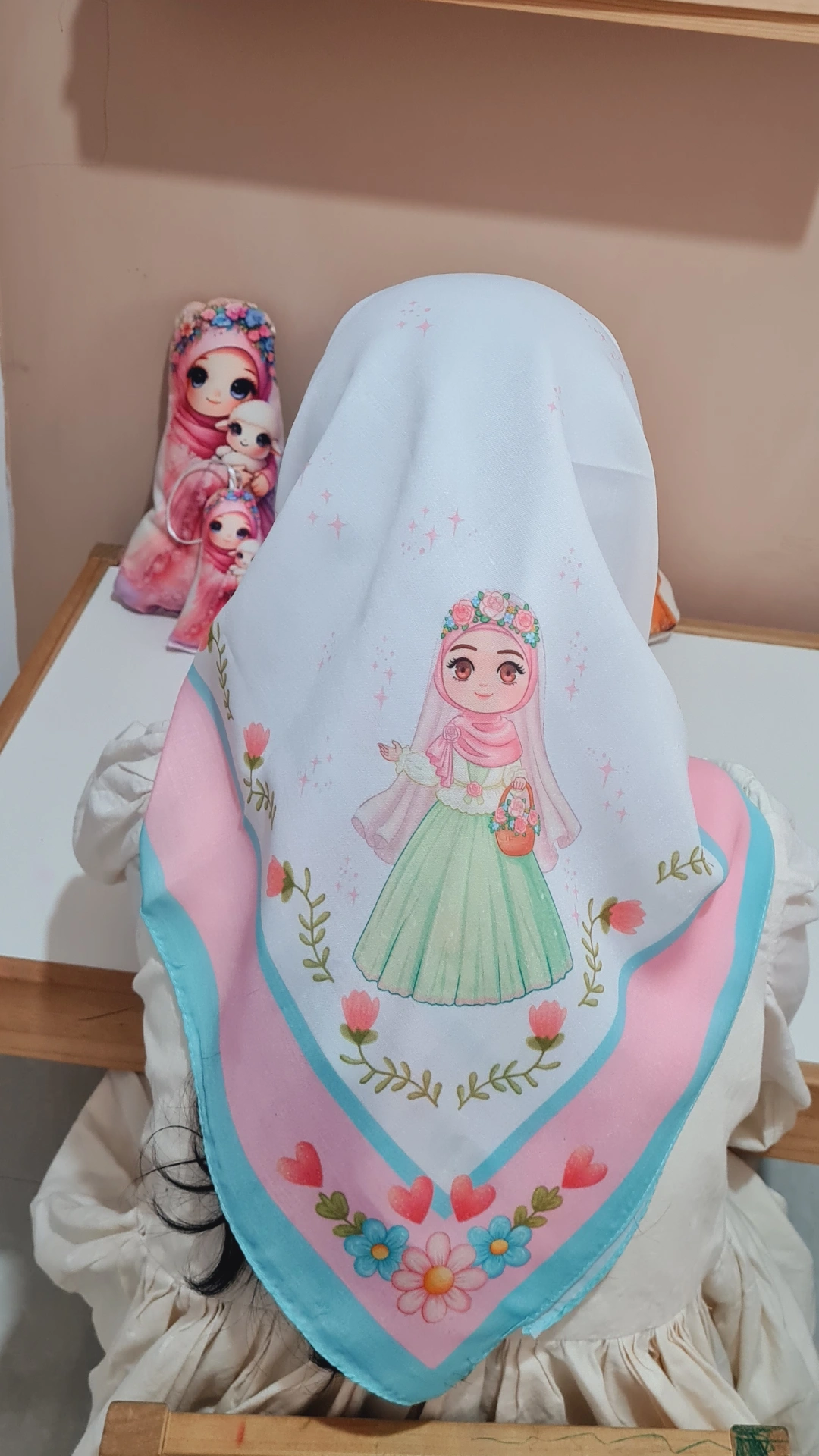 روسری نخی  فرشته قواره 110🎀